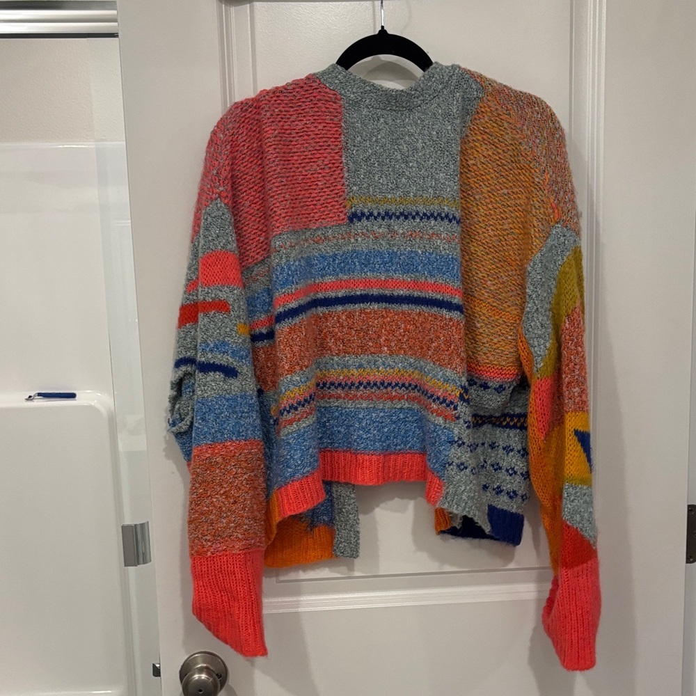 Moon & Madison Multicolor Patterned Cardigan - image 2